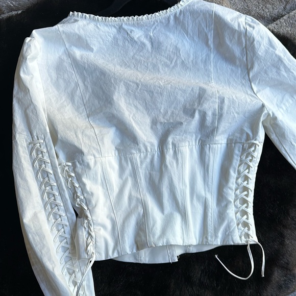 House of cb corset Anissa stretch woven lace up top - Picture 4 of 4